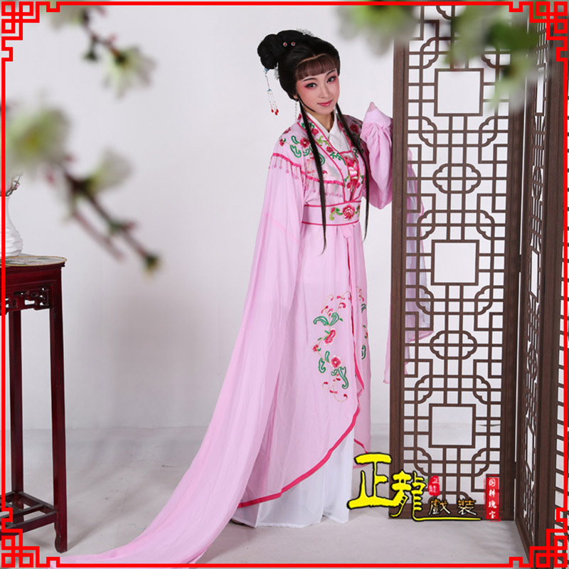 古冶花旦黄梅戏服古装戏服水袖戏剧假云肩长披